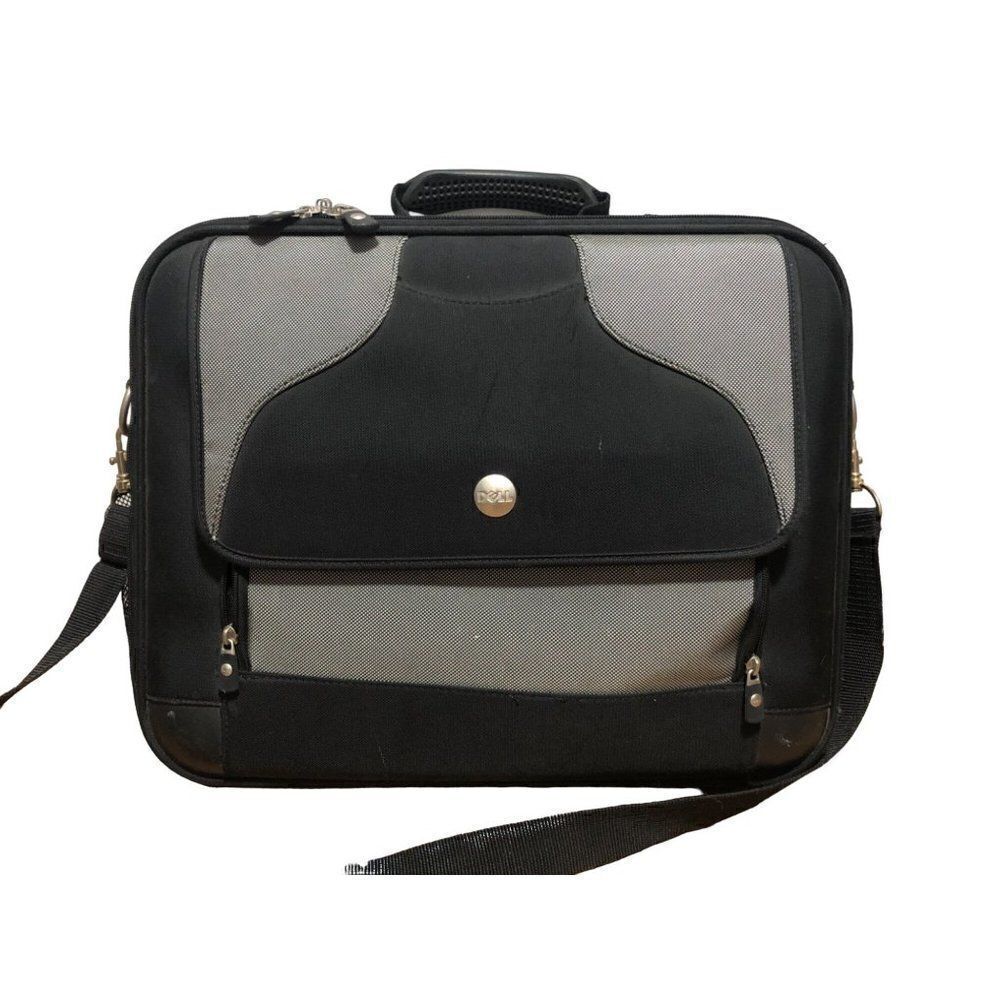 Dell Hardshell Computer Laptop Brief Case Carry On Shoulder Organizer Bag